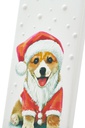 Santa Clause Dog Candle