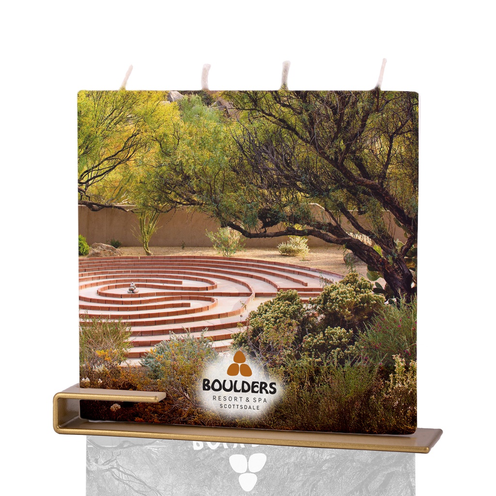 Boulders custom candle