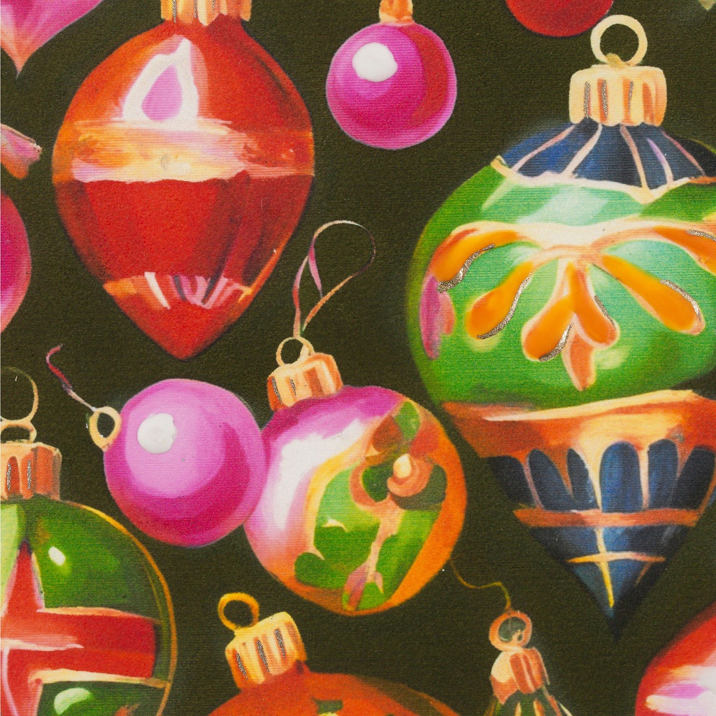 Colorful Painted Ornaments