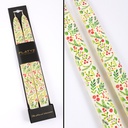 Winter Greenery &amp; Holly Berries - Set of 2 Taper Candles