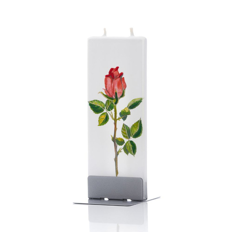 Red Rose Stem Candle